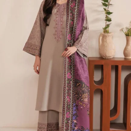 3 Pcs Women's Unstitched Printed Suit