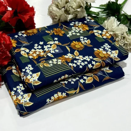 2 Pcs Women's Unstitched Printed Suit