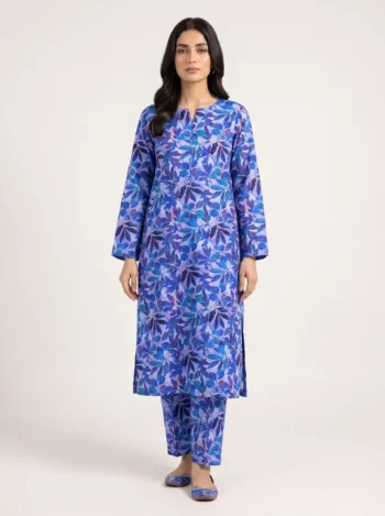 2 Pcs Women's Unstitched Digital Print Suit – Markaz